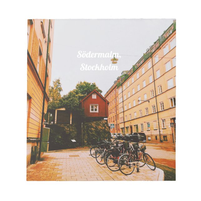 Bloco De Notas Södermalm, Estocolmo, Suécia (Frente)