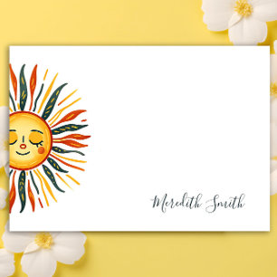 Bloco De Notas Sol Brilhante bonito E Colorido Personalizado