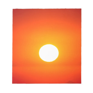 Bloco De Notas sol laranja