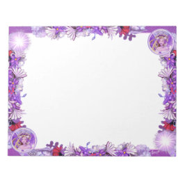 Bloco De Notas Sol roxo Fada