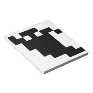 Bloco De Notas Sombra fantasma de pixel de 8 bits