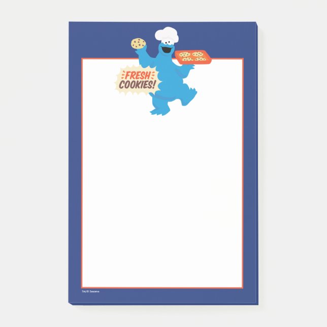 Bloco De Notas Somos Foodies | Biscoitos Frescos! (Frente)