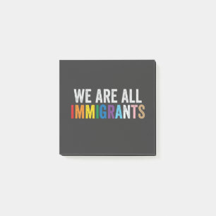 Bloco De Notas Somos Todos Imigrantes LGBT - Arco-Íris