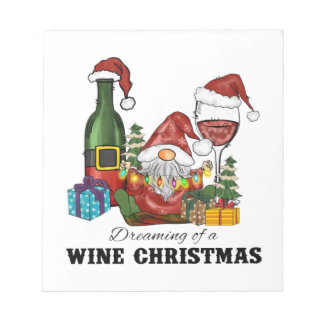 Bloco De Notas Sonhando com um Natal de vinho