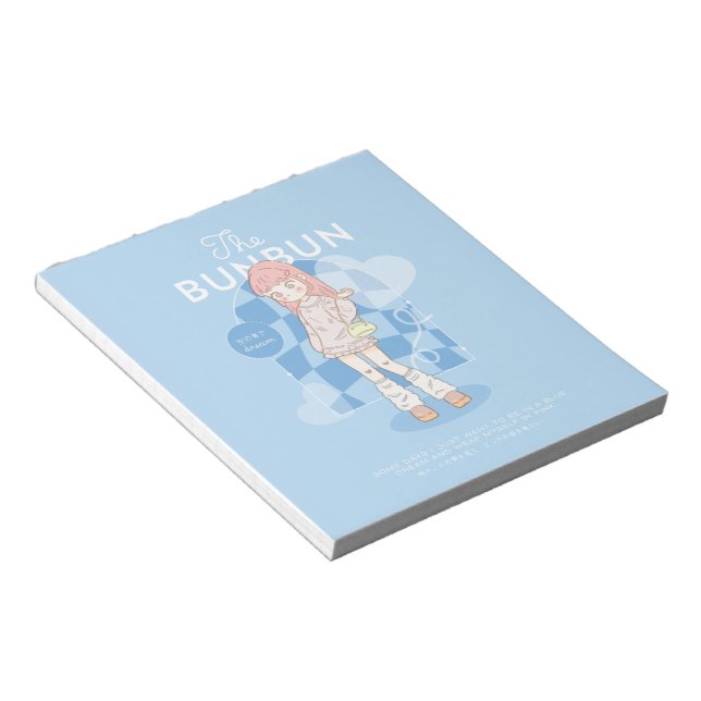 Bloco De Notas Sonho Azul Rosa  (Inclinado)
