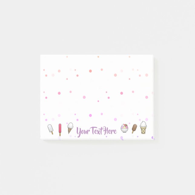 Bloco De Notas Sonho de sorvete (Frente)