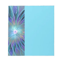 Sonho Flor Azul Roxo Arte Fractal Abstrata