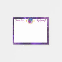 Sonho Grande Galáxia Roxa Monograma Pequeno Retang