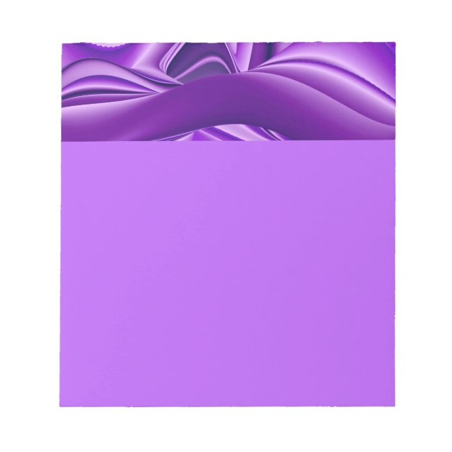 Bloco De Notas Sonhos de Arco-Íris de Flor Roxo (Frente)