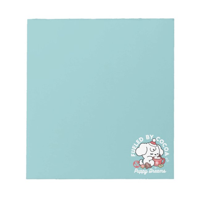 Bloco De Notas Sonhos De Bolachas Cozy - Chocolate Quente e Natal (Frente)