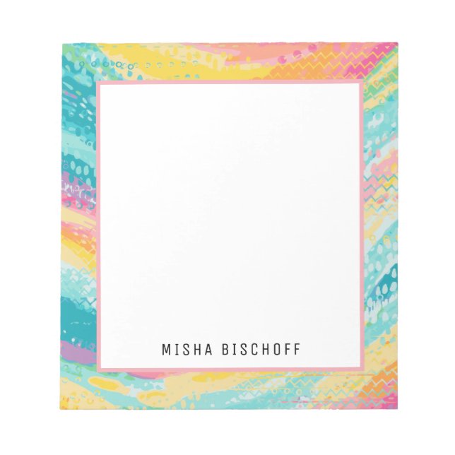 Bloco De Notas Sonhos de Piscina tropical (Frente)