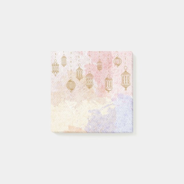 Bloco De Notas "Sonhos Lanterna" Pastel Ramadan (Frente)