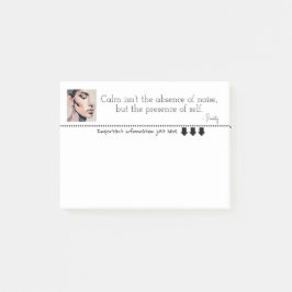 Bloco De Notas Soothing Pixel Portrait in neutral tones 