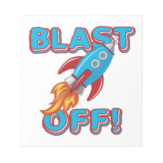 Bloco De Notas Sopre fora o navio de Rocket