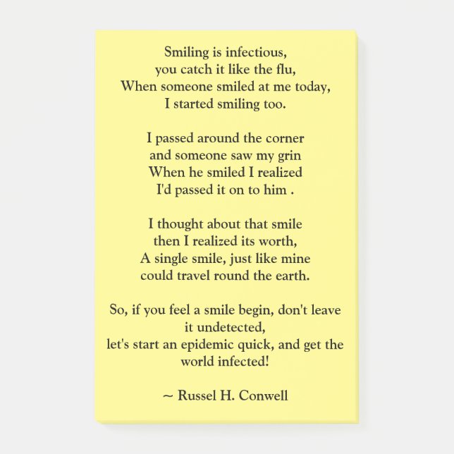 Bloco De Notas Sorria (Frente)