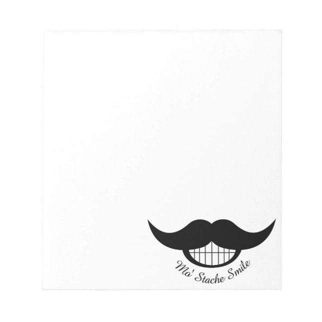 Bloco De Notas Sorriso de bigode (Frente)
