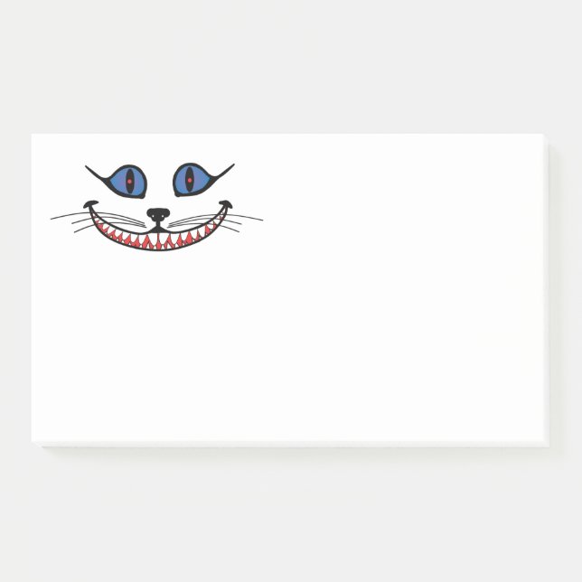 Bloco De Notas Sorriso do Gato de Cheshire  (Frente)