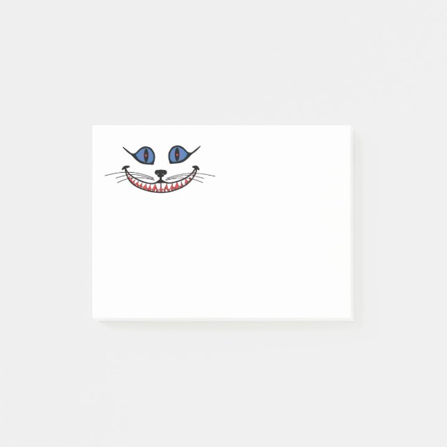Bloco De Notas Sorriso do Gato de Cheshire  (Frente)