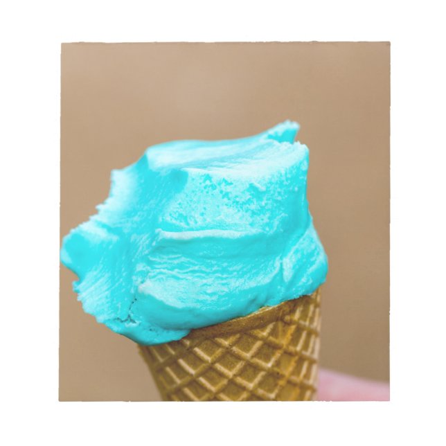 Bloco De Notas Sorvete com macro waffle (Frente)