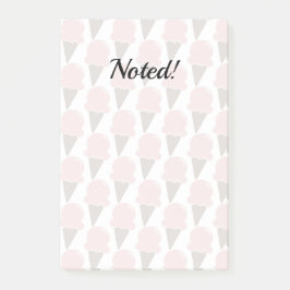 Bloco De Notas Sorvete Esfrega morango rosa