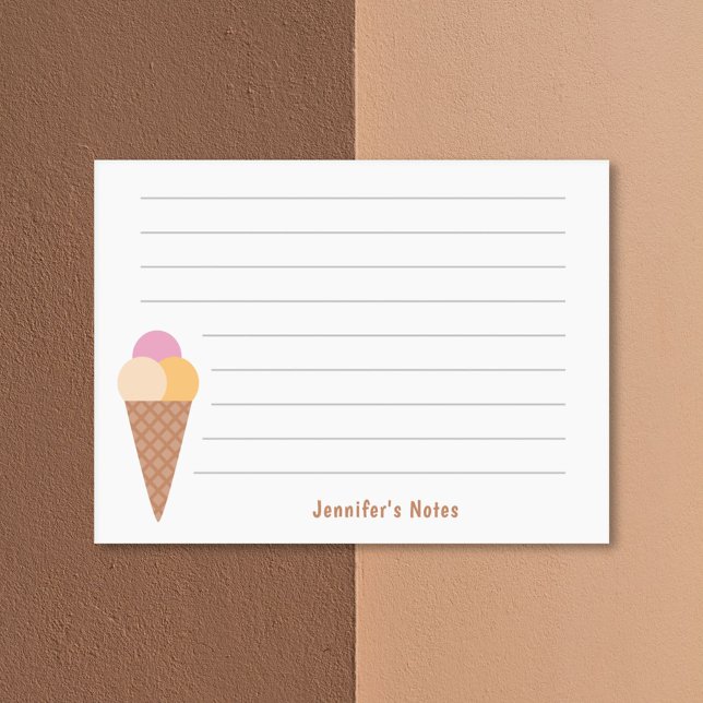 Bloco De Notas Sorvete Triple Scoops (Ice Cream Triple Scoops Post-it Notes)
