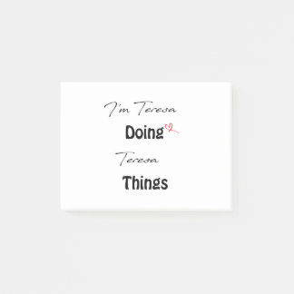 Bloco De Notas Sou Teresa fazendo coisas de Teresa