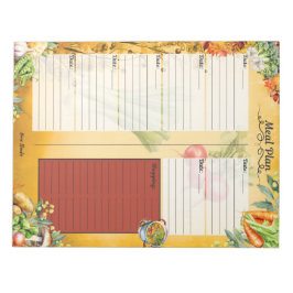 Bloco De Notas Soup Du Jour 7 Day Meal Planner