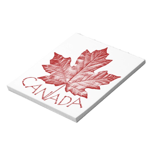 Bloco de Notas Souvenir do Canadá Presentes Vintag (Invertido)