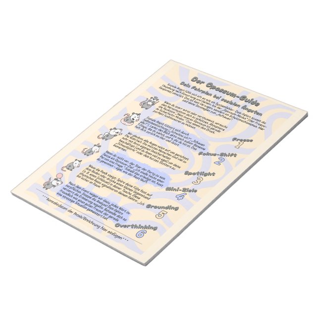 Bloco De Notas Sozialphobie Handout Psychoedukation (Inclinado)
