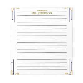 Bloco De Notas Special Teacher Lined Paper From The Desk Of 