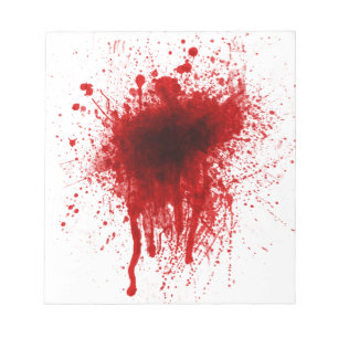 Bloco De Notas Splatter Realista