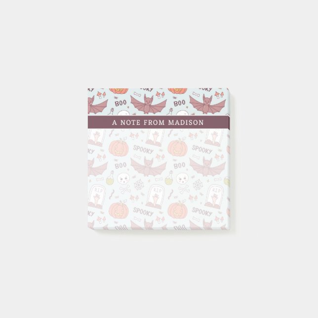 Bloco De Notas Spooky Halloween (Frente)