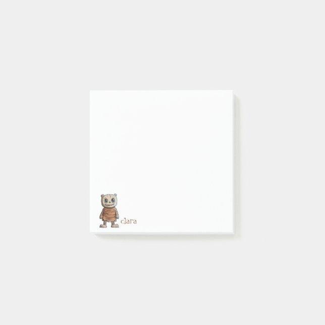 Bloco De Notas Spooky Mummy White (Frente)