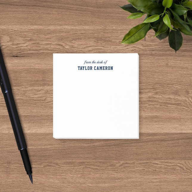 Bloco De Notas Sporty Varsity Style From The Desk Of (Criador carregado)