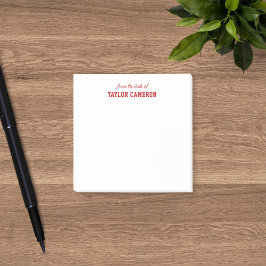 Bloco De Notas Sporty Varsity Style From The Desk Of