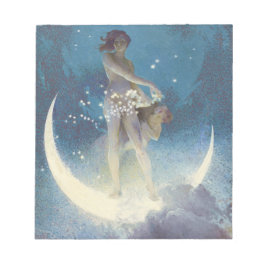 Bloco De Notas Spring Scattering Stars vintage illustration