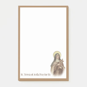 Bloco De Notas St. Terese do santo carmelita de Avila Jesus