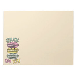 Bloco De Notas Stack of Cute Kawaii Macarons