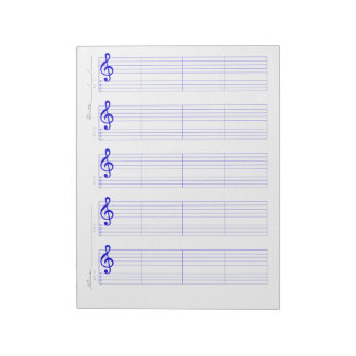 Bloco De Notas Staff & Ukulele Tab Paper – Printable Template