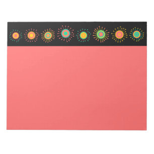 Bloco De Notas Starbursts de Mod Retro