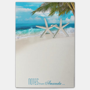 Bloco De Notas Starfish Casal White Sands Beach Personalizado