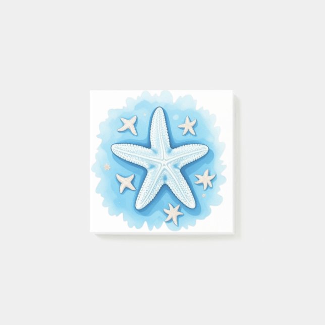 Bloco De Notas Starfish em azul (Frente)