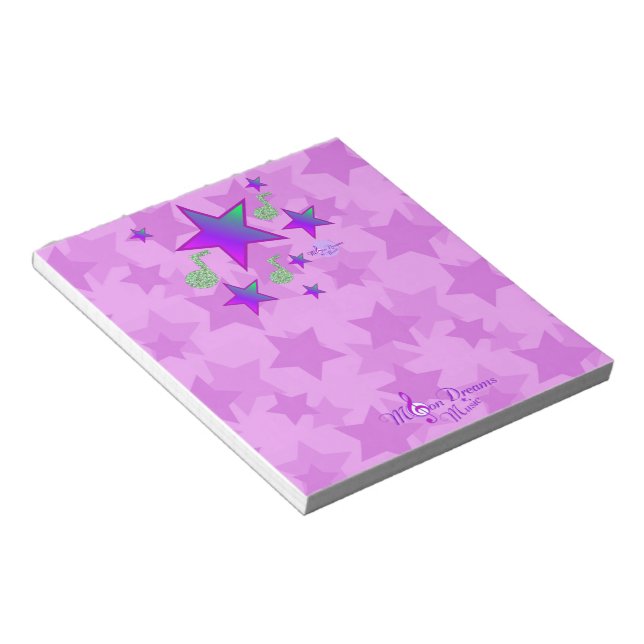 Bloco De Notas Starlight Lullaby Roxo (Inclinado)