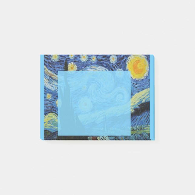 Bloco De Notas Starry Night in Blue Poste (Frente)
