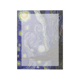 Bloco De Notas Starry Night, Vincent Van Gogh.
