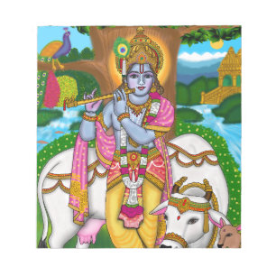 Bloco De Notas Stationery Lord Krishna