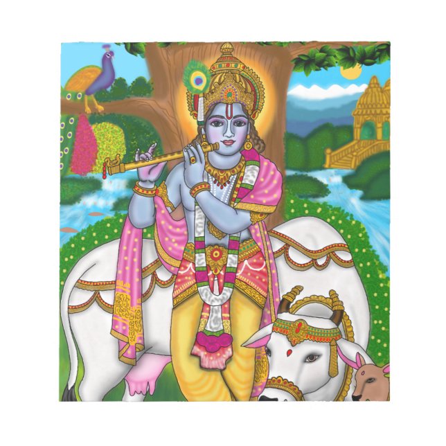 Bloco De Notas Stationery Lord Krishna (Frente)