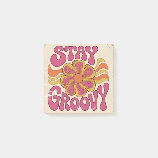 Bloco De Notas Stay Groovy (Frente)
