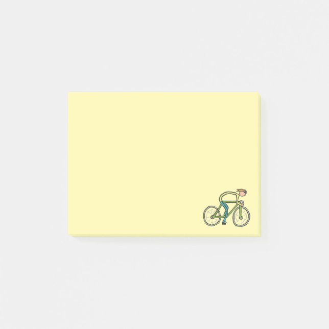 Bloco De Notas Stickman de Ciclismo (Frente)