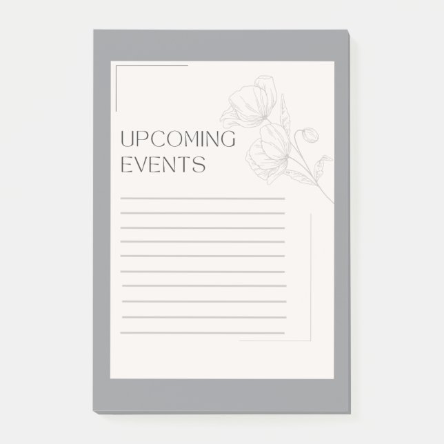 Bloco De Notas Sticky Note Reminders  (Frente)